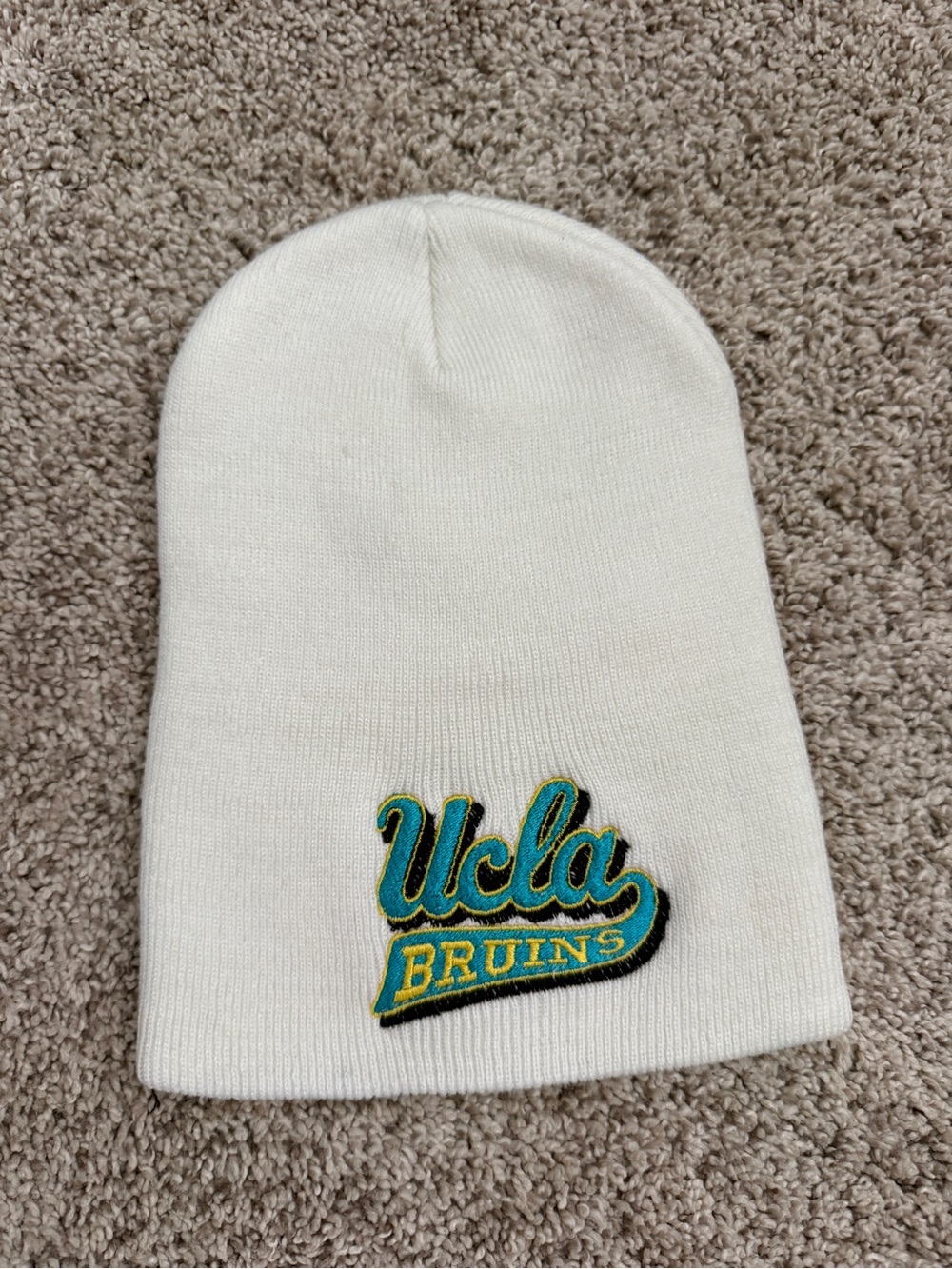 UCLA Bruins White Beanie